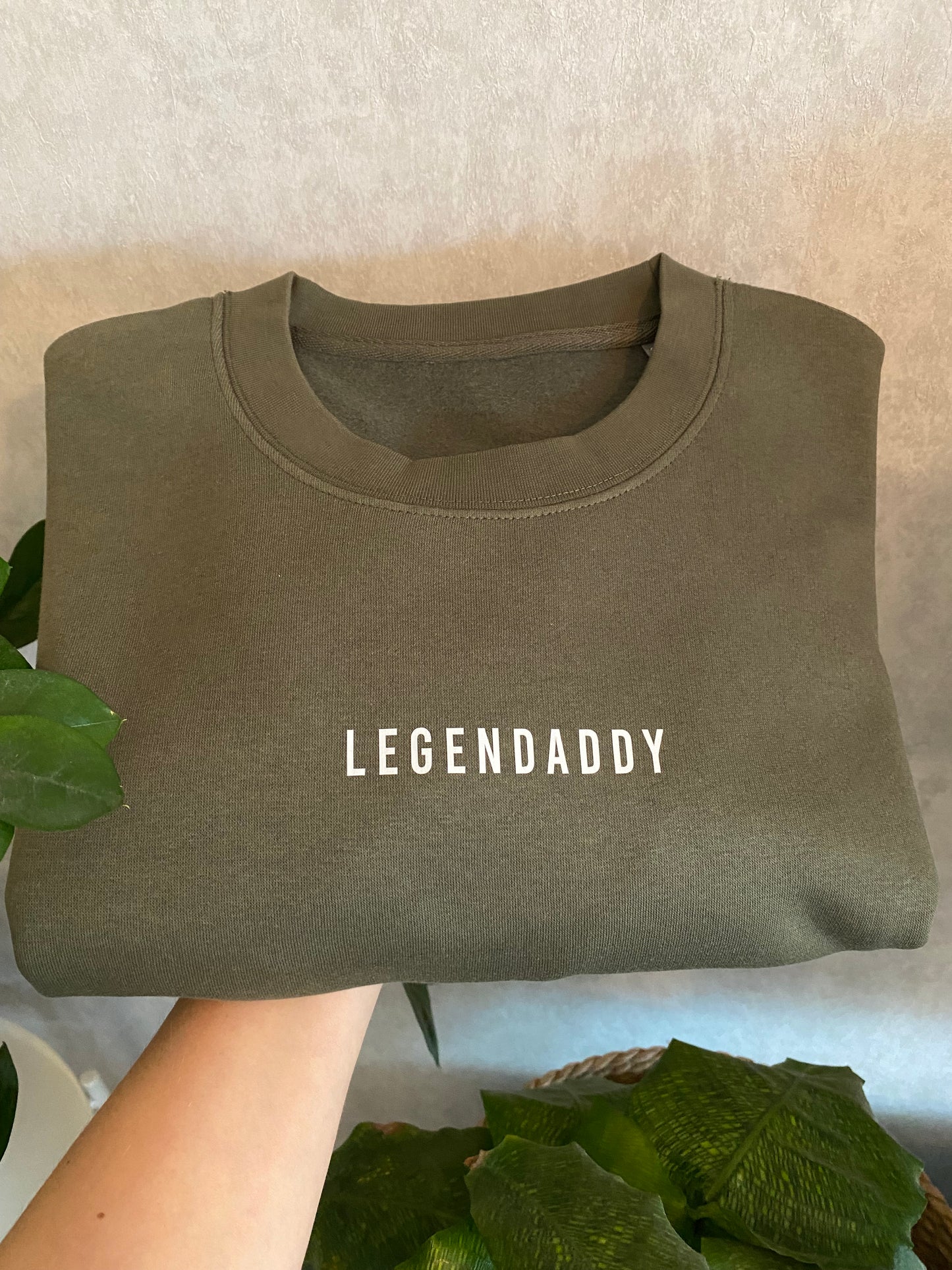 Collegepaita Daddy - Olive