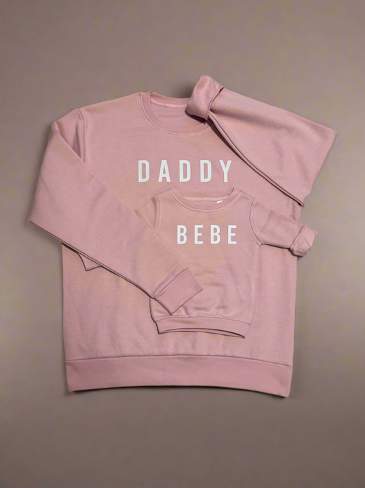Collegepaita Daddy - Soft Pink