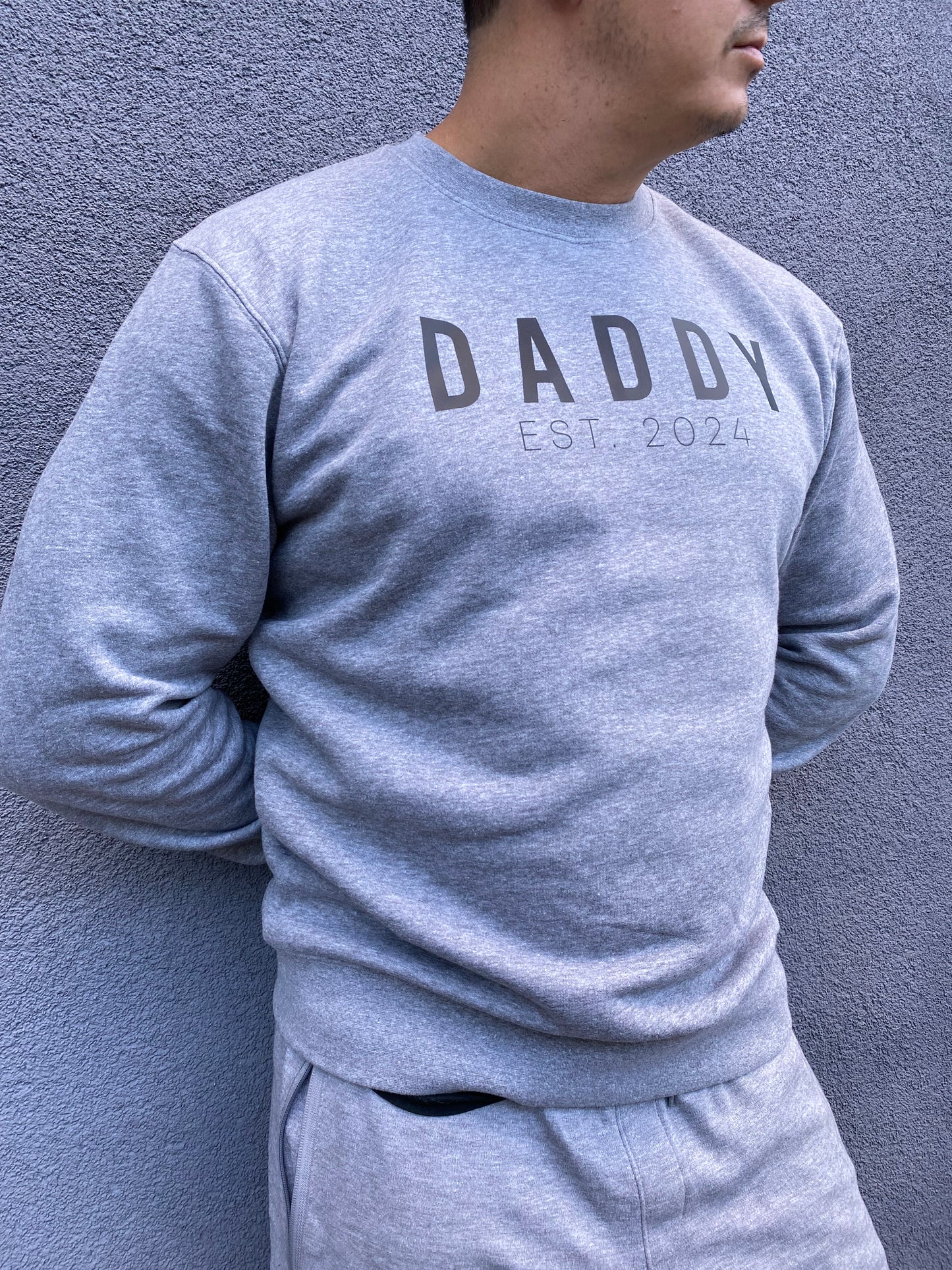 Collegepaita Daddy - Heather Grey