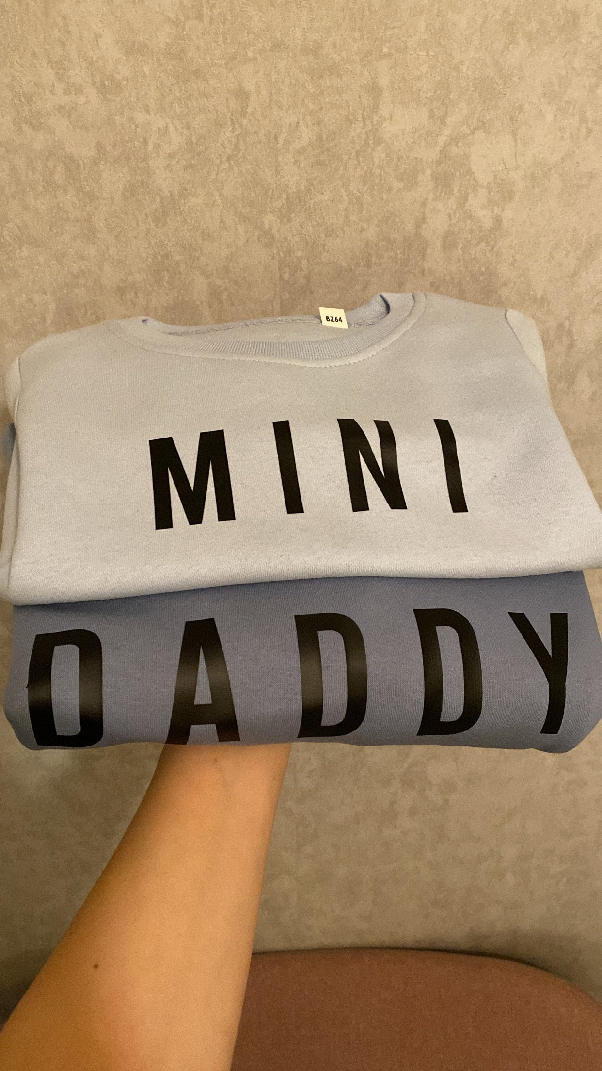 Collegepaita Daddy - Mineral Blue