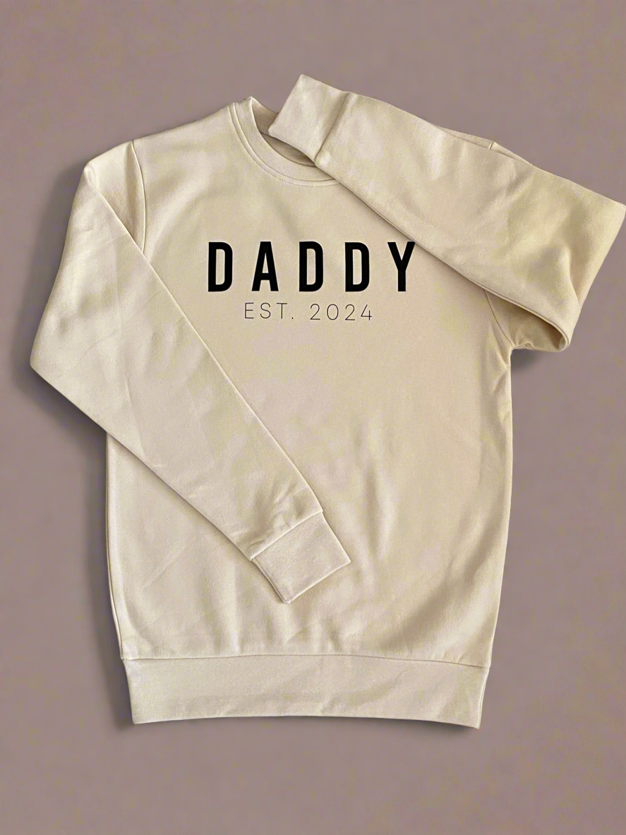 Collegepaita Daddy - Cream