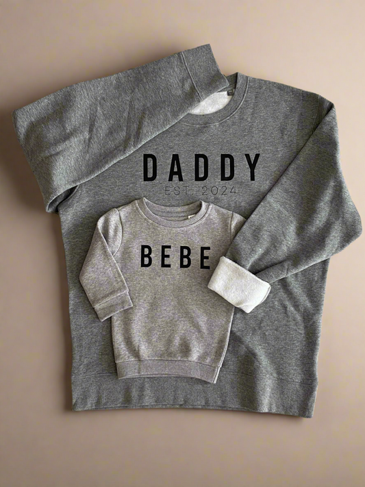 Collegepaita Daddy - Heather Grey