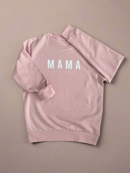 Collegepaita Mama - Soft Pink