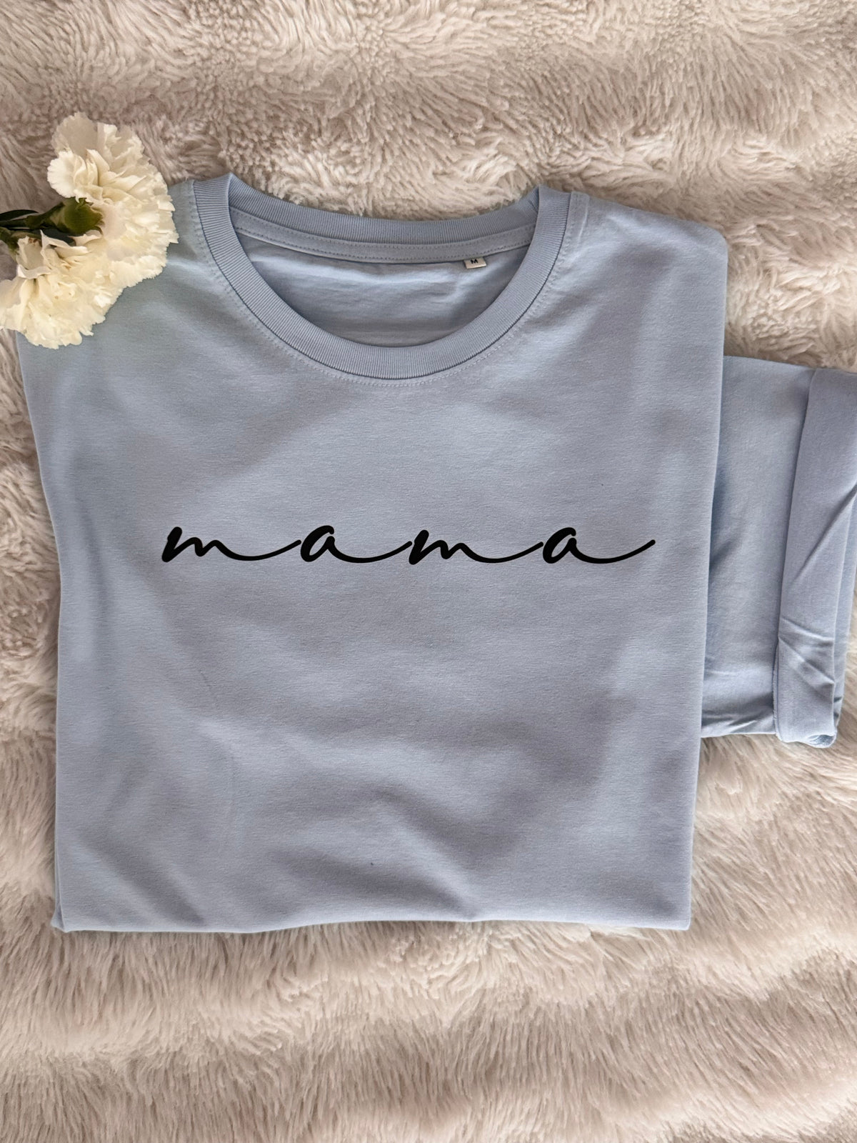 Mama t-paita sävyssä skyway.