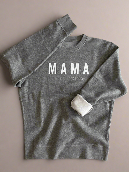 Collegepaita Mama - Heather Grey